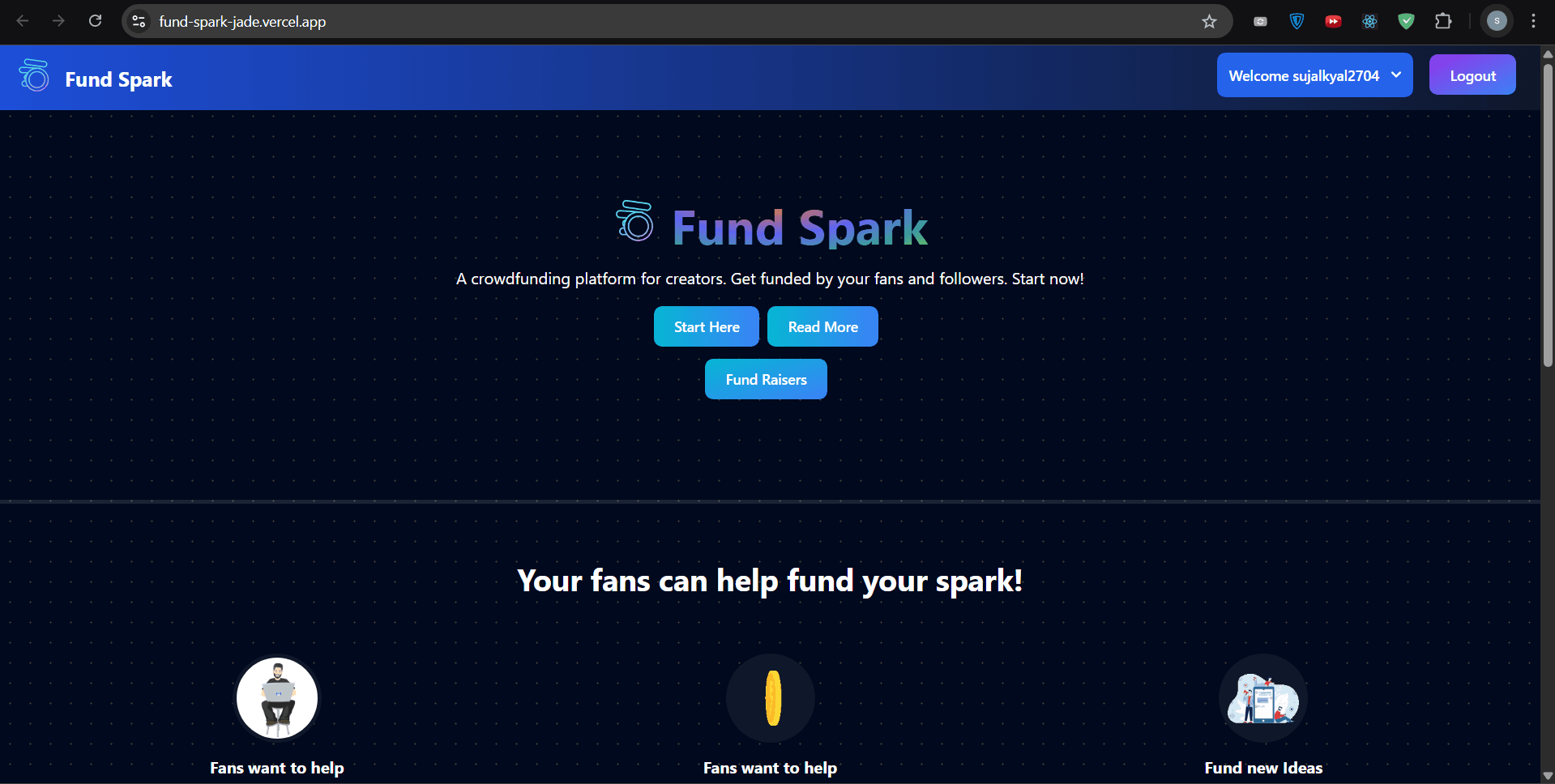 Fund Spark – Crowdfunding Platform